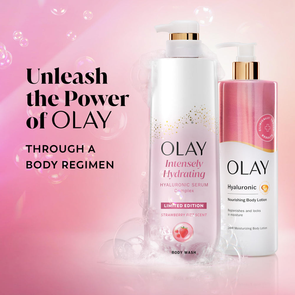 Olay Rose Petals Vanilla scent bottle enhances your shower ritual