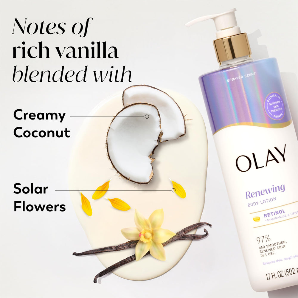 Olay Smoothing Body Lotion delivers 24-hour hydration for soft skin