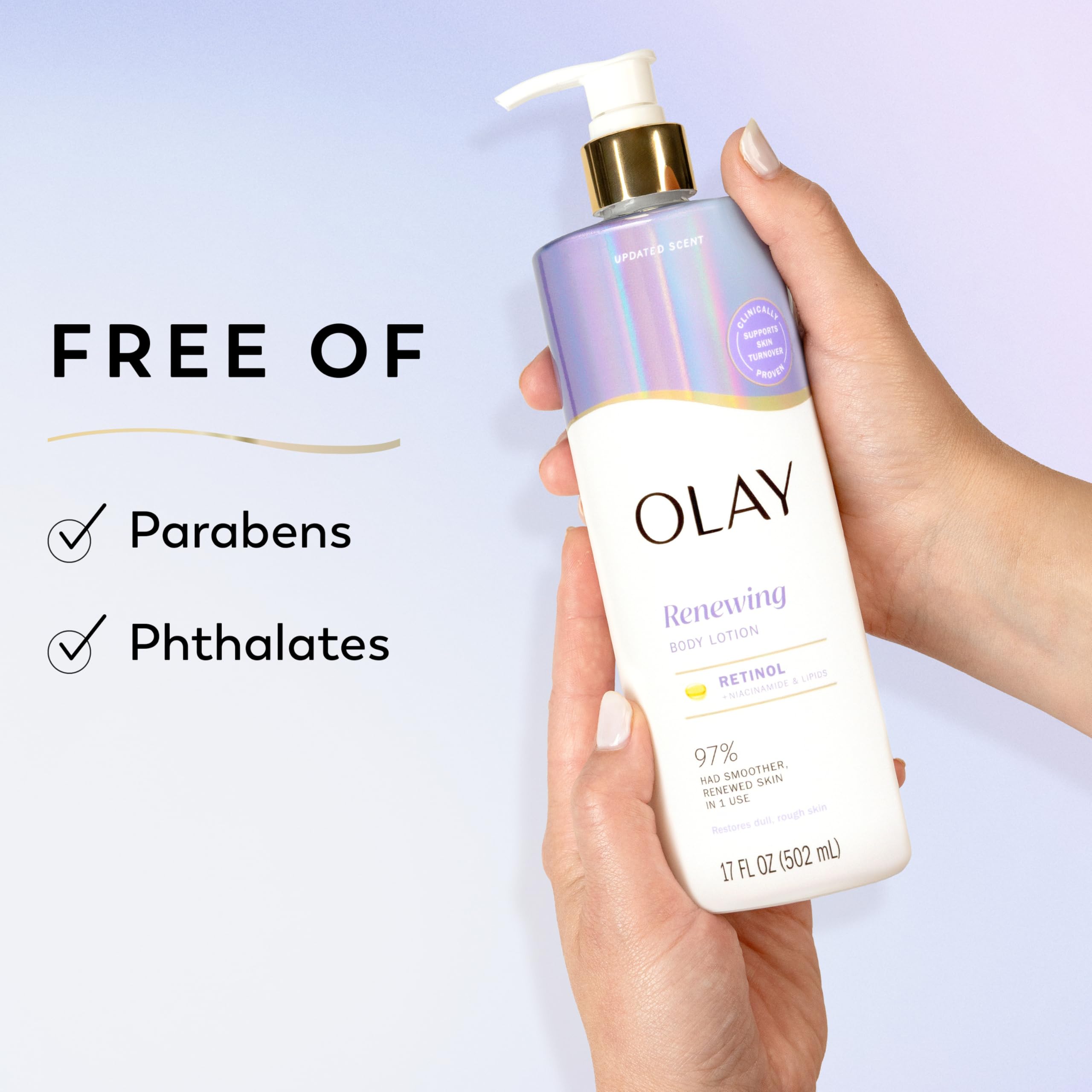 Olay Smoothing Body Lotion with Vitamin B3 nourishing moisture retention