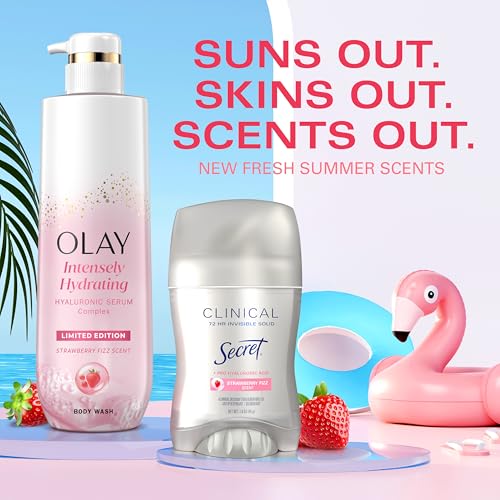 Olay Soft Skin Glow image suggests a hydrated, radiant post-shower look