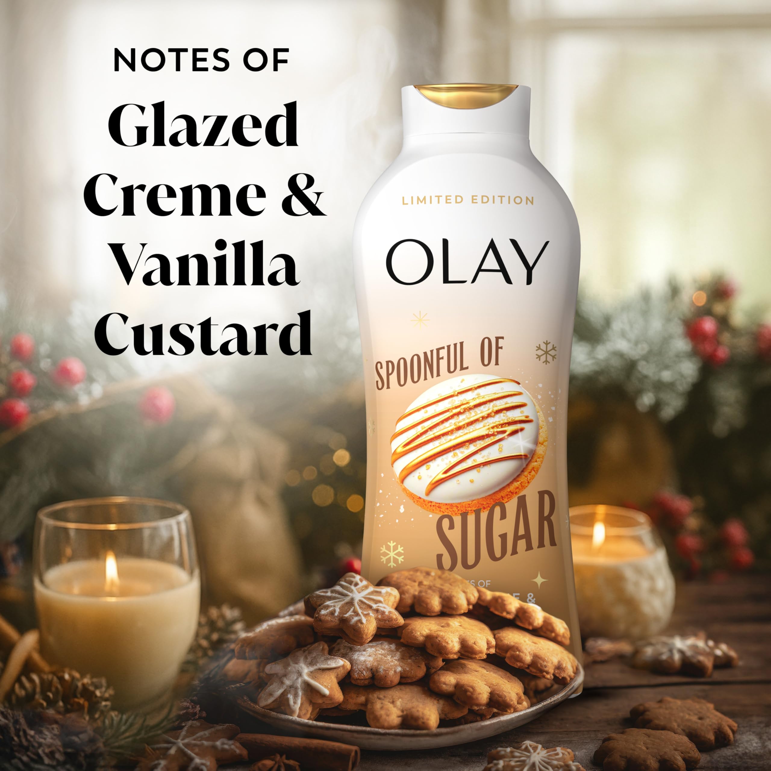 Olay Spoonful of Sugar creamy texture closeup highlights rich moisture