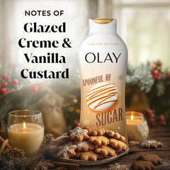 Olay Spoonful of Sugar creamy texture closeup highlights rich moisture