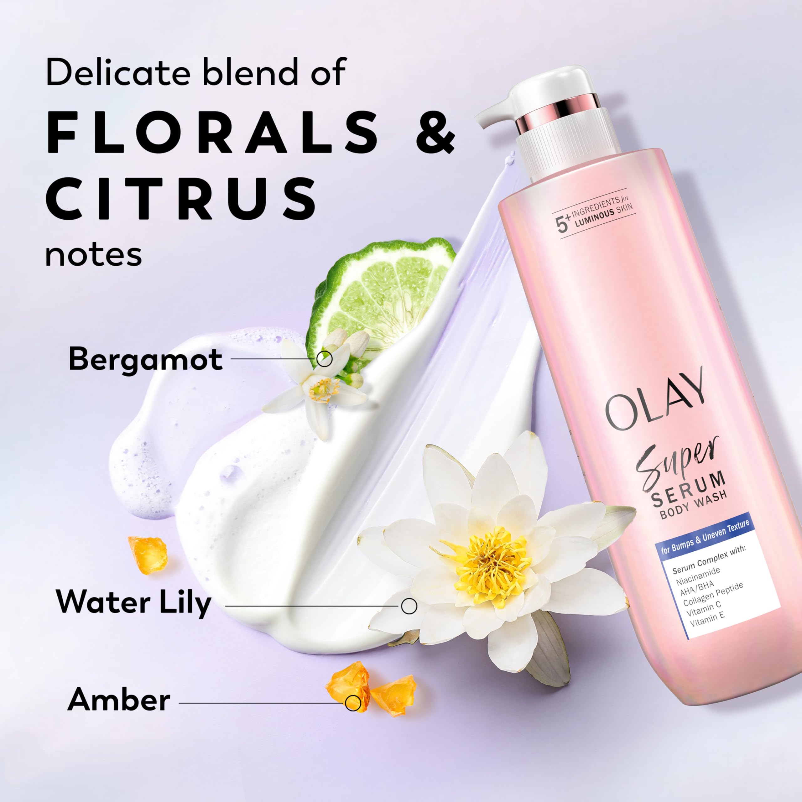 Close-up of Niacinamide in Olay Super Serum ingredients.