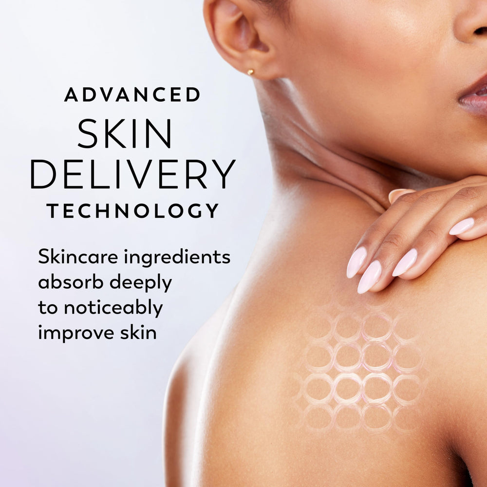 Olay Super Serum Body Wash Niacinamide panel highlights key ingredient for softness.