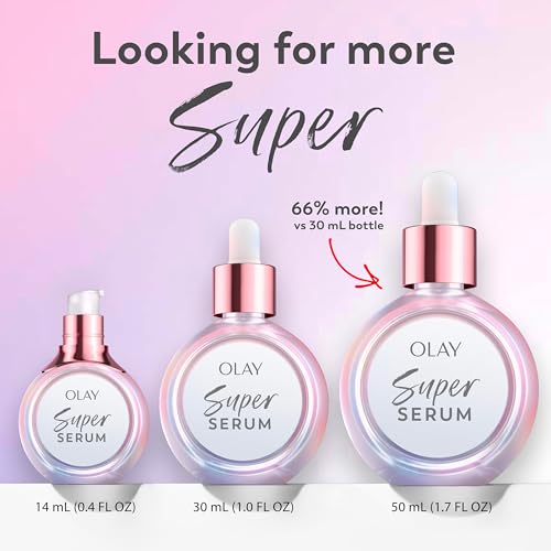 Olay Super Serum packaging box embodies premium skincare
