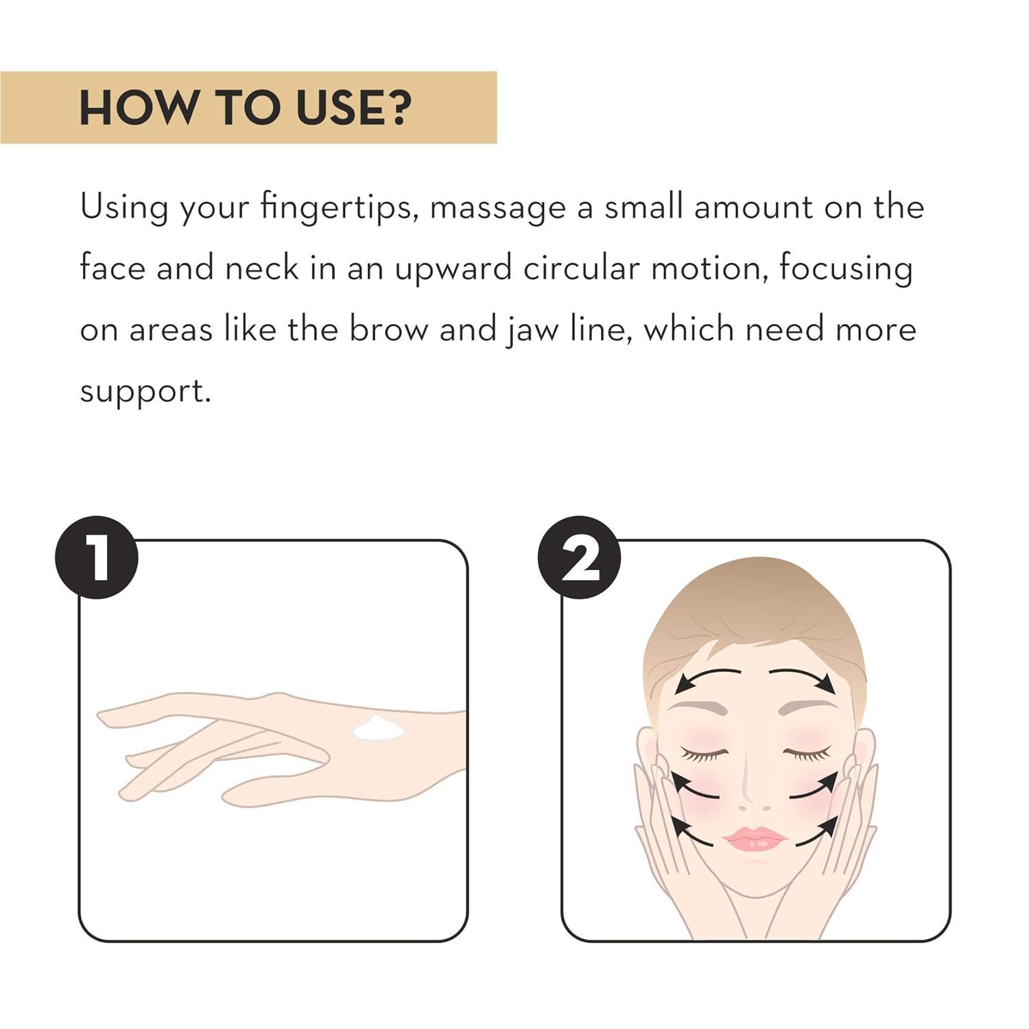 Hands applying cream on face for daily use.