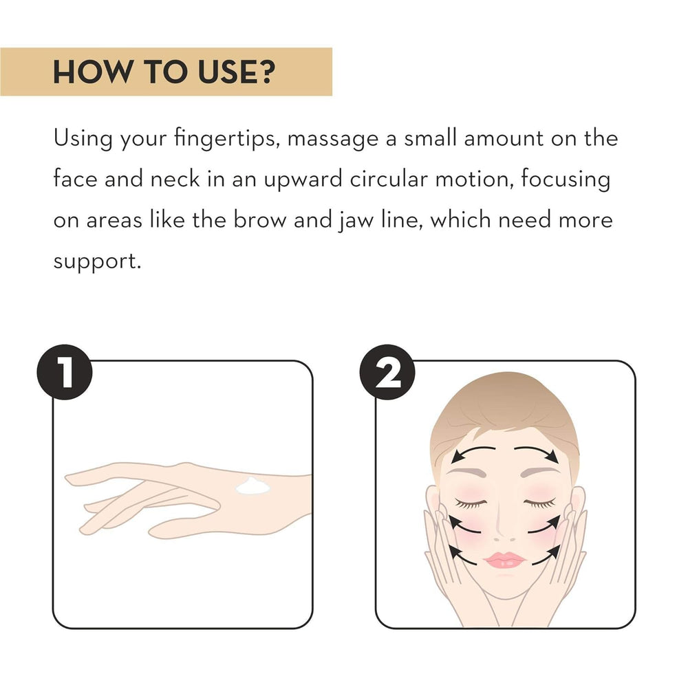 Hands applying cream on face for daily use.