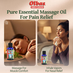 Olbas aromatherapy diffusion scent delivering comforting aroma during self-care.