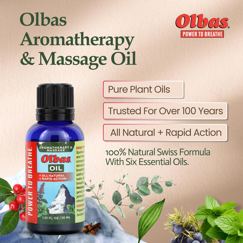 Olbas massage oil application on shoulders for relaxing tension after workouts.
