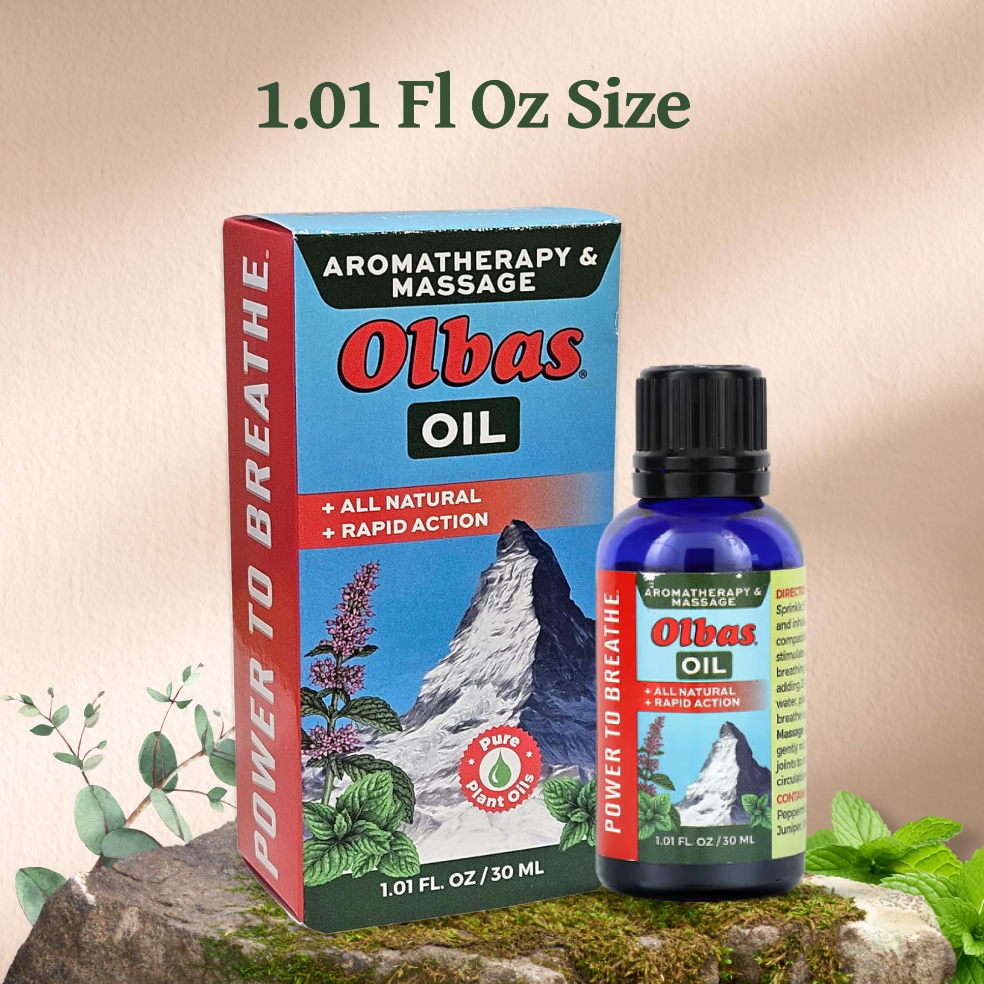 Olbas travel-size massage oil for on-the-go relief.