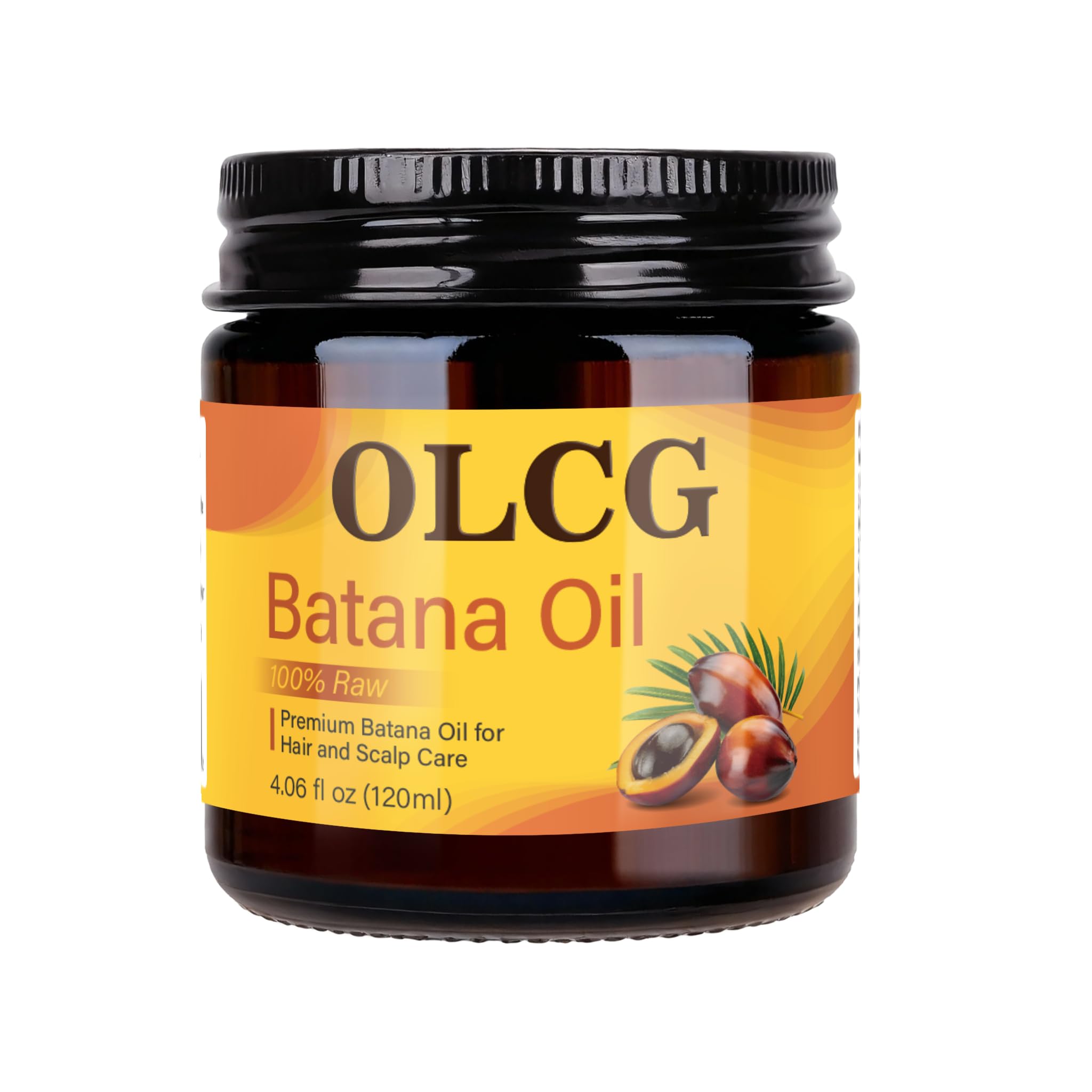 OLCG Batana oil paste packaging with natural ingredients.
