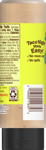 Old El Paso Zesty Ranch sauce on dipping plate inviting flavorful taco night
