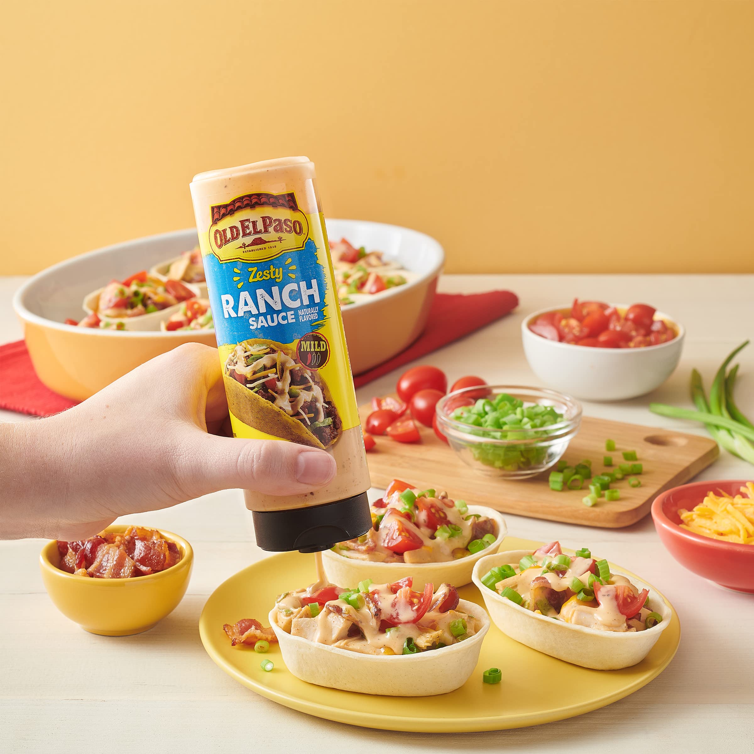 Old El Paso Zesty Ranch sauce ready for taco night and family meals