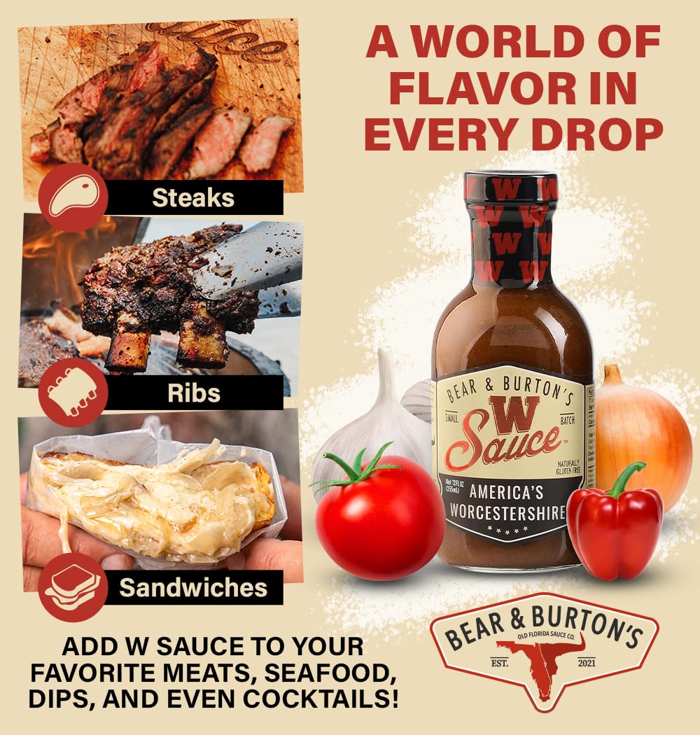 Old Florida Sauce Co. Two-pack Fireshire and Original W Sauce on counter.