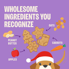 Old Mother Hubbard seasonal shapes dog treats in holiday display
