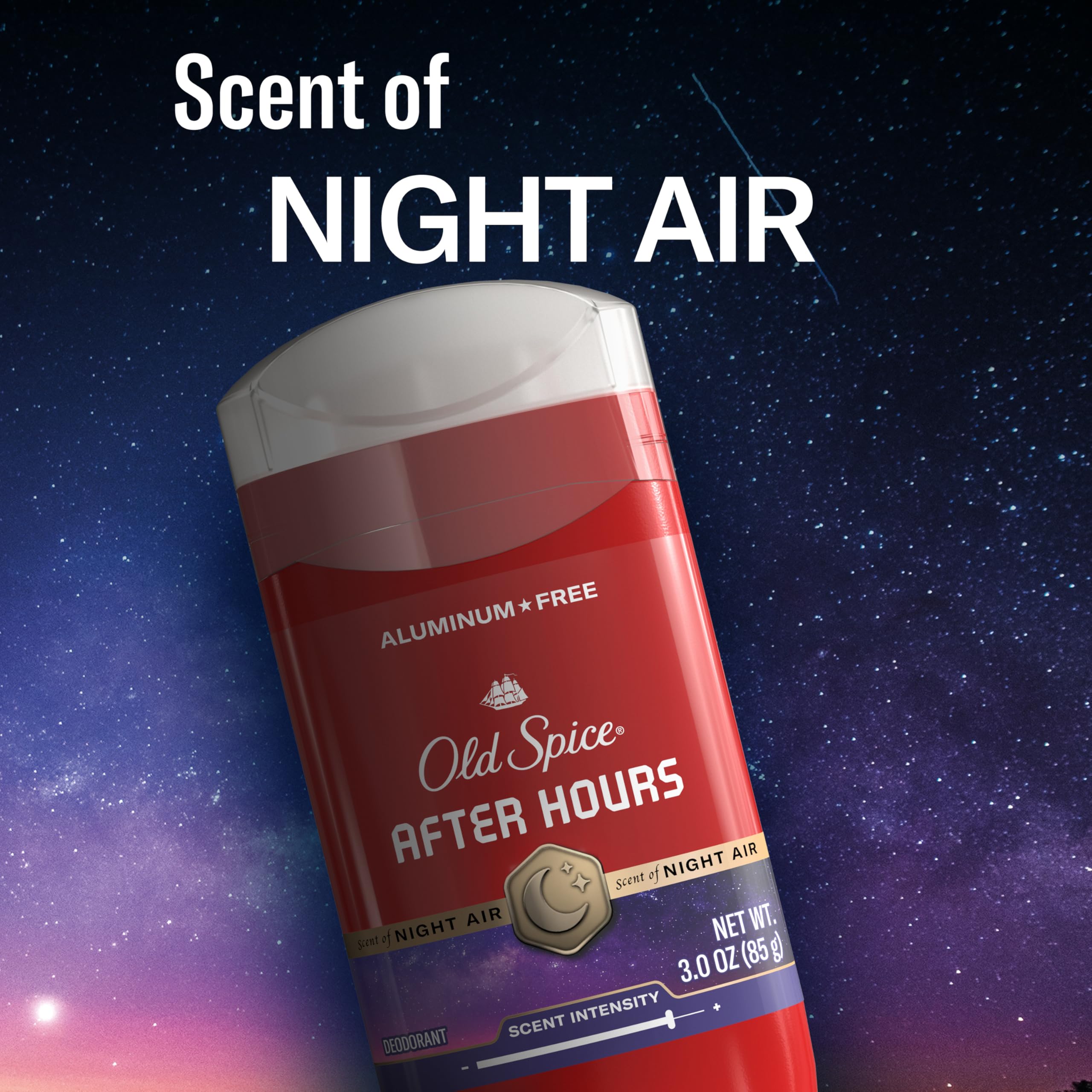 Old Spice visual of 24/7 freshness concept.