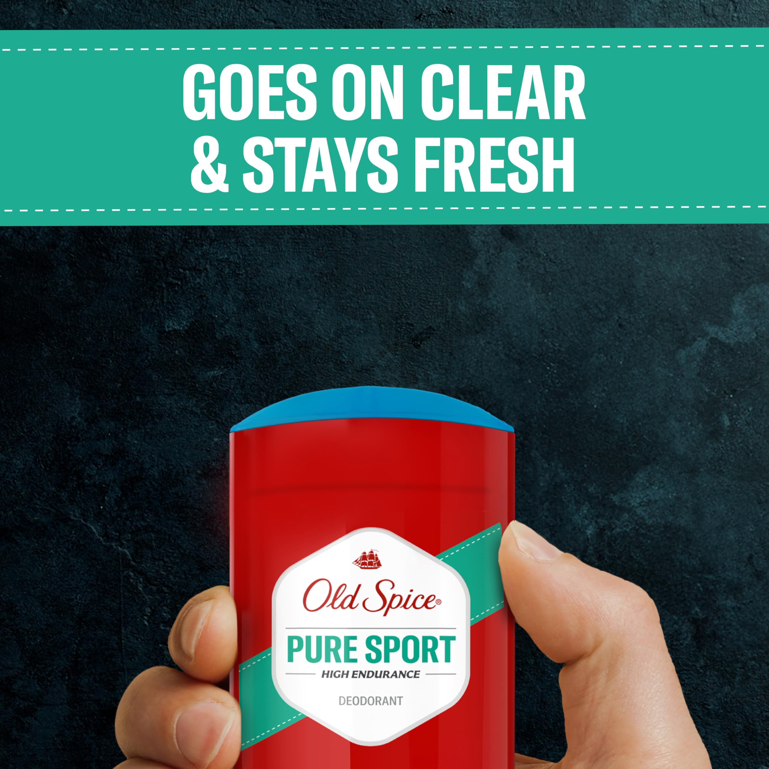 Old Spice 24/7 odor protection graphic suggests all-day confidence.