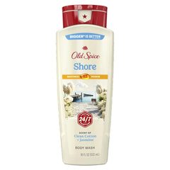 Old Spice 24/7 Shower Fresh bottle ready for daily use and refreshing cleanse.