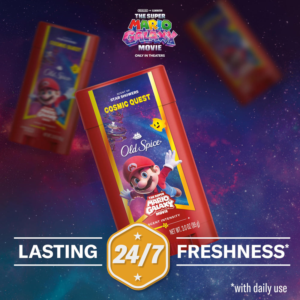 Old Spice 24/7 lasting freshness in a sleek stick.