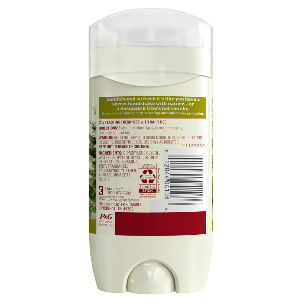 After-application, Old Spice Timber leaves a crisp outdoor aroma.
