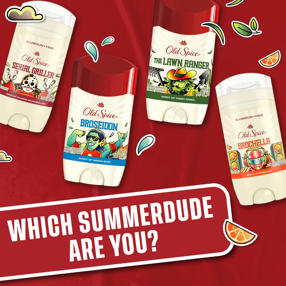 Old Spice aluminum-free banner signals a light, aluminum-free formula