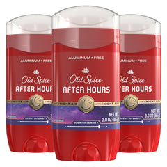 Old Spice aluminum-free deodorant for men, front view, all-day odor protection.