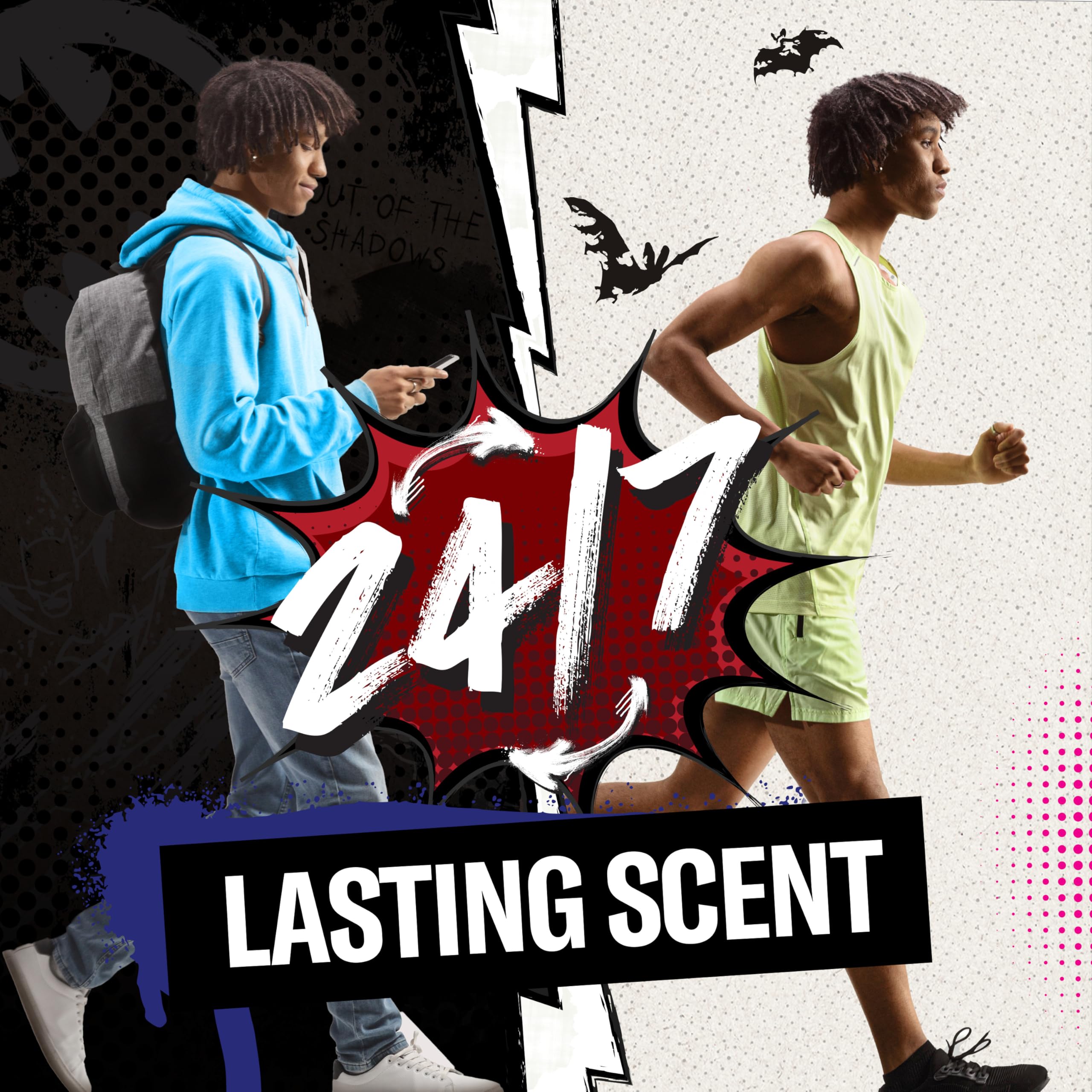 Heroic freshness for gym or office routines without overpowering scent.