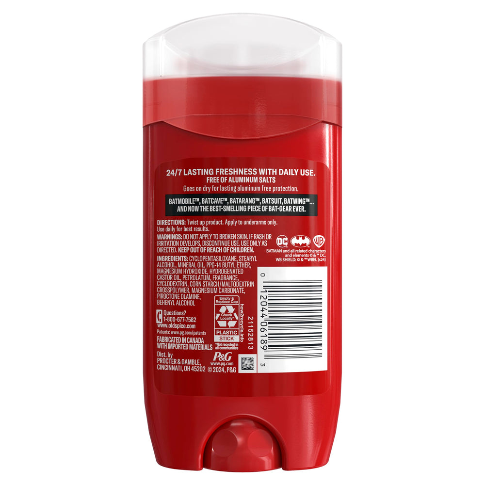 Old Spice Batman limited edition packaging for collectors.