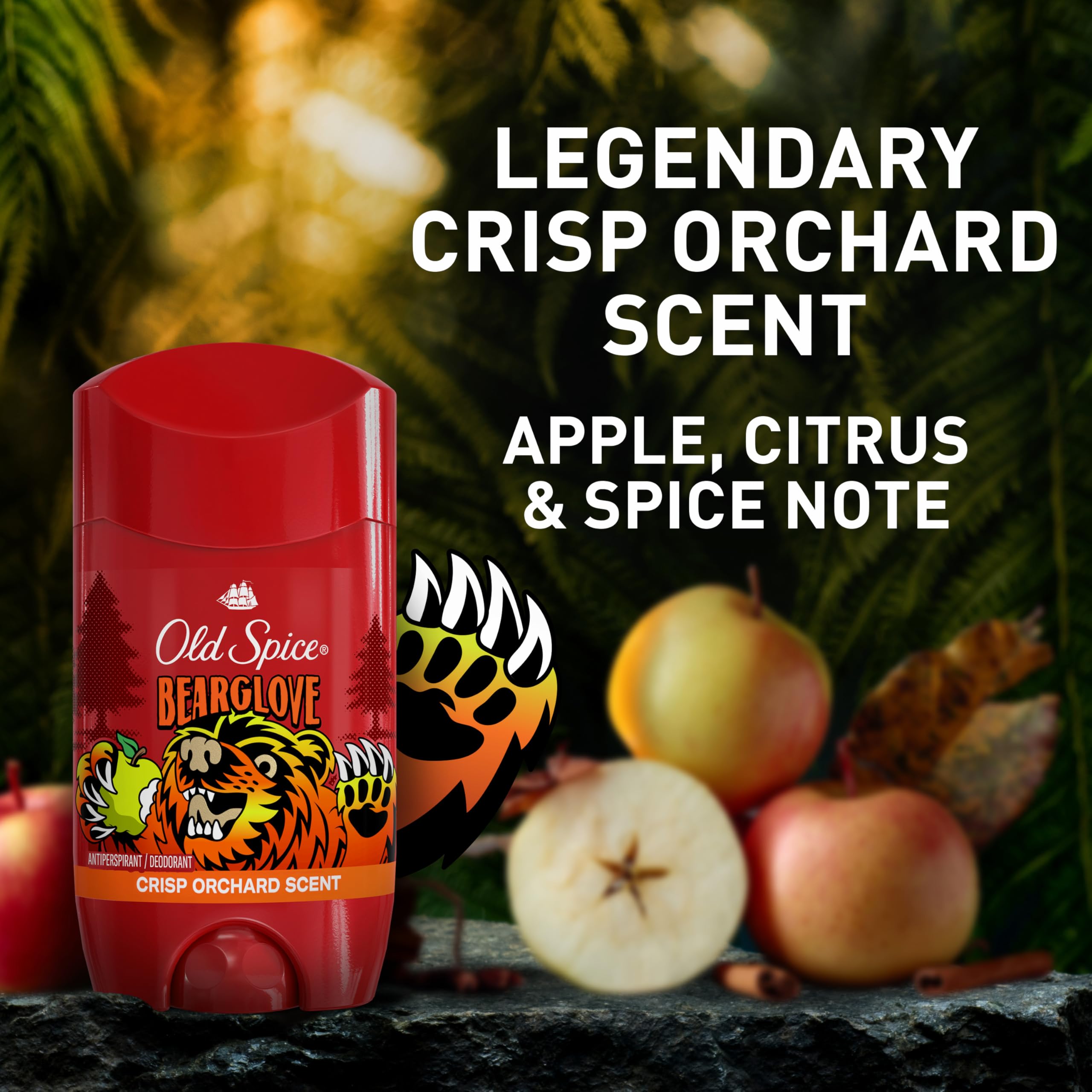 Old Spice Bearglove acts as antiperspirant and deodorant in one.