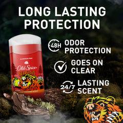 Old Spice Bearglove deodorant being applied on skin