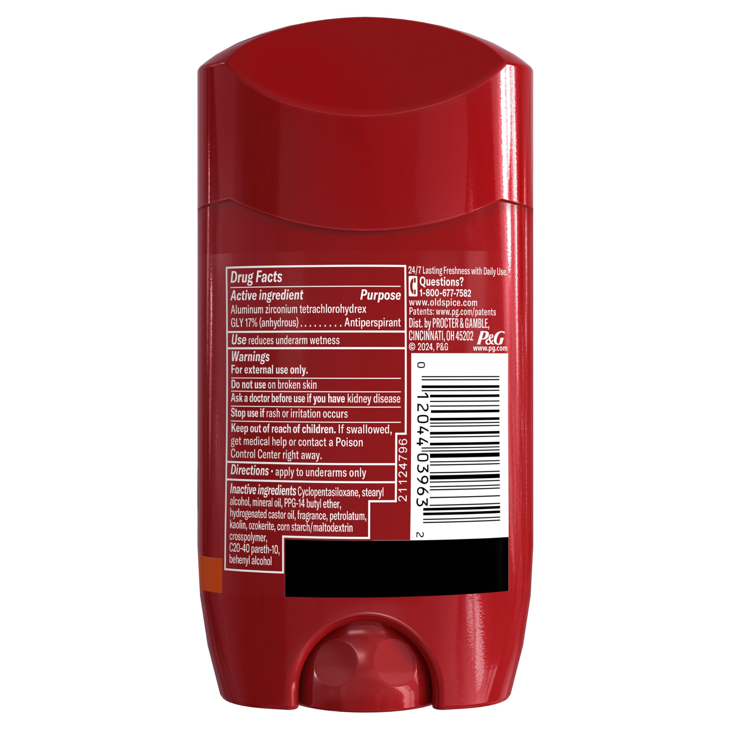 Old Spice Bearglove enclosed solid applies smoothly and dries quickly.