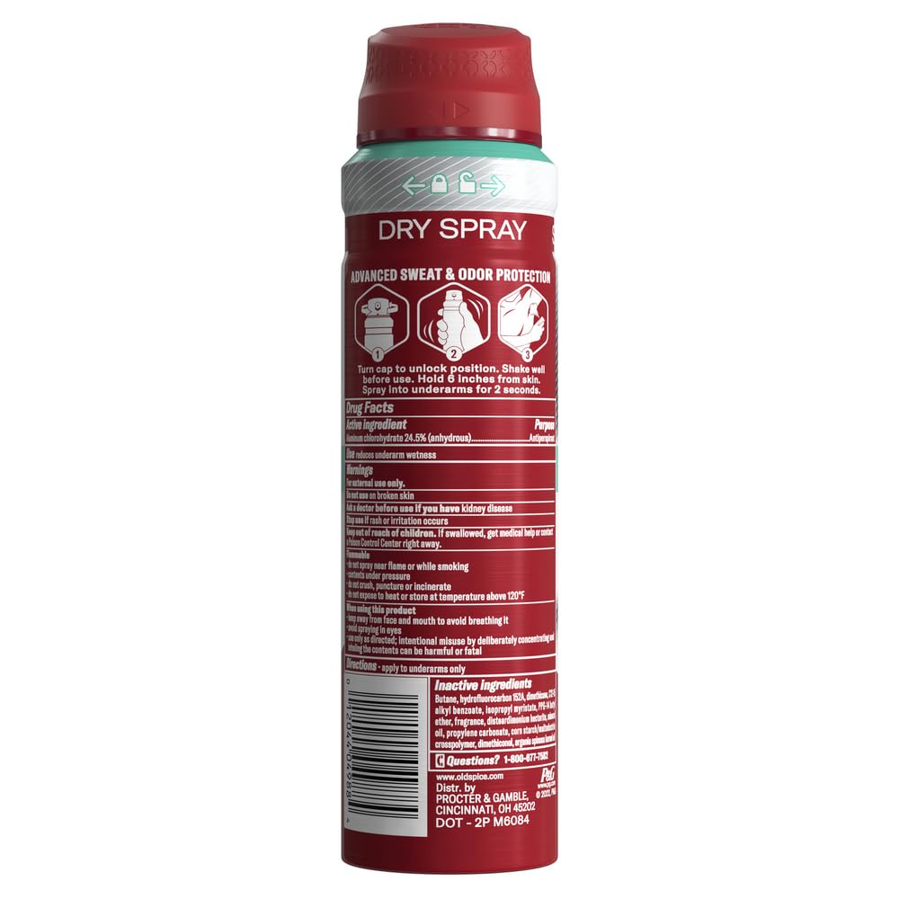 Old Spice packaging and logo highlighting the brand.