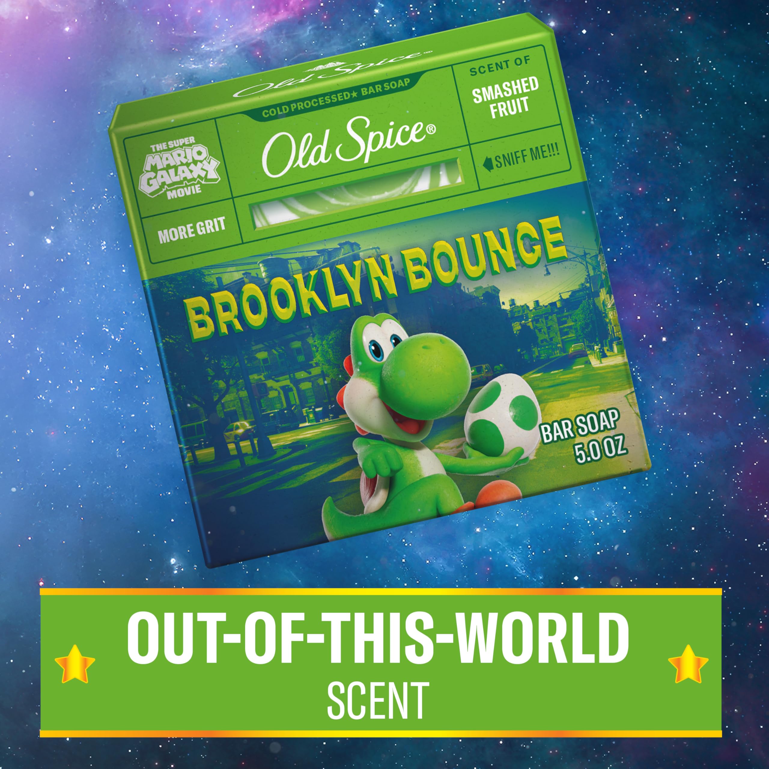 Passion fruit and sunshine notes in Old Spice Brooklyn Bounce fragrance.
