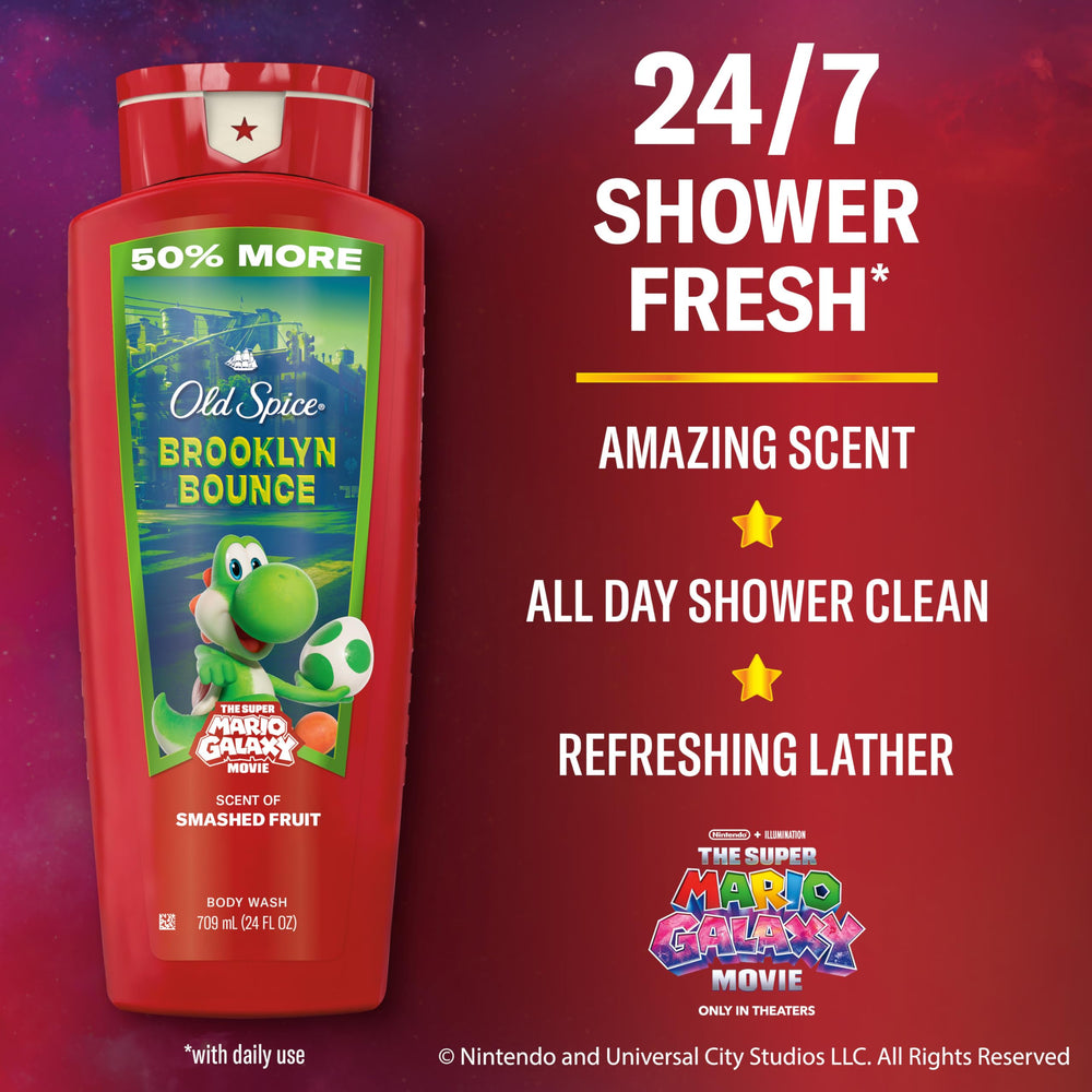 Old Spice Brooklyn Bounce rich foam creates a thorough cleanse with a bold scent.