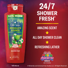 Old Spice Brooklyn Bounce rich foam creates a thorough cleanse with a bold scent.