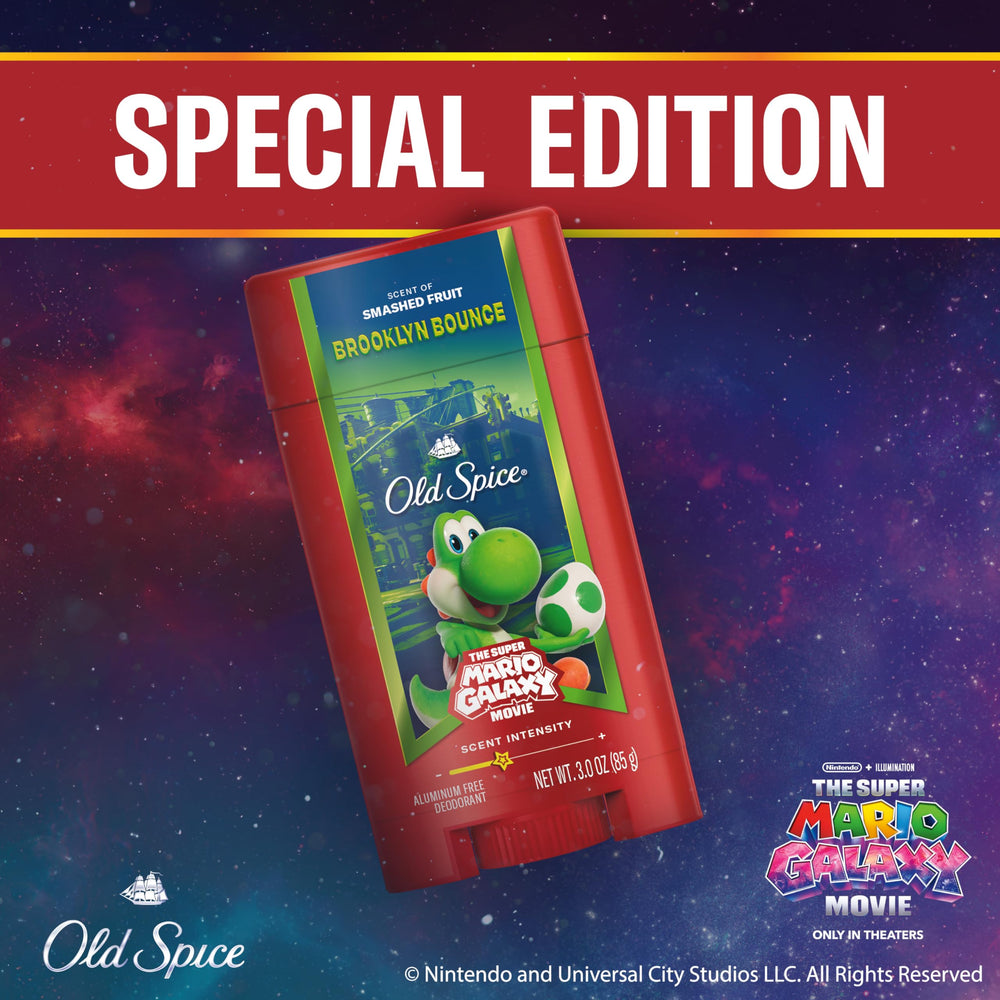 Old Spice Brooklyn Bounce packaging front shows the special edition movie tie-in.