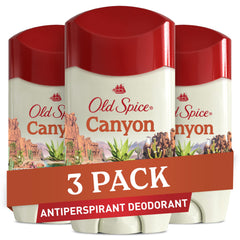 Old Spice Canyon Aloe bottle delivers all-day freshness for everyday confidence.