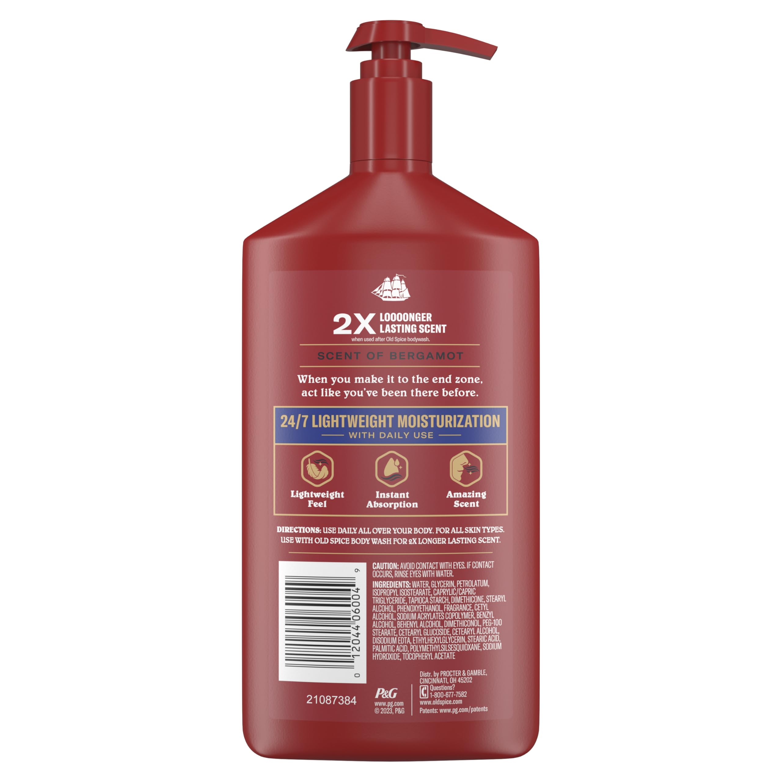 Old Spice Captain 16 oz bottle packaging for daily use.