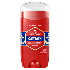 Old Spice Captain Bergamot deodorant application offers all-day freshness and 24/7 odor protection