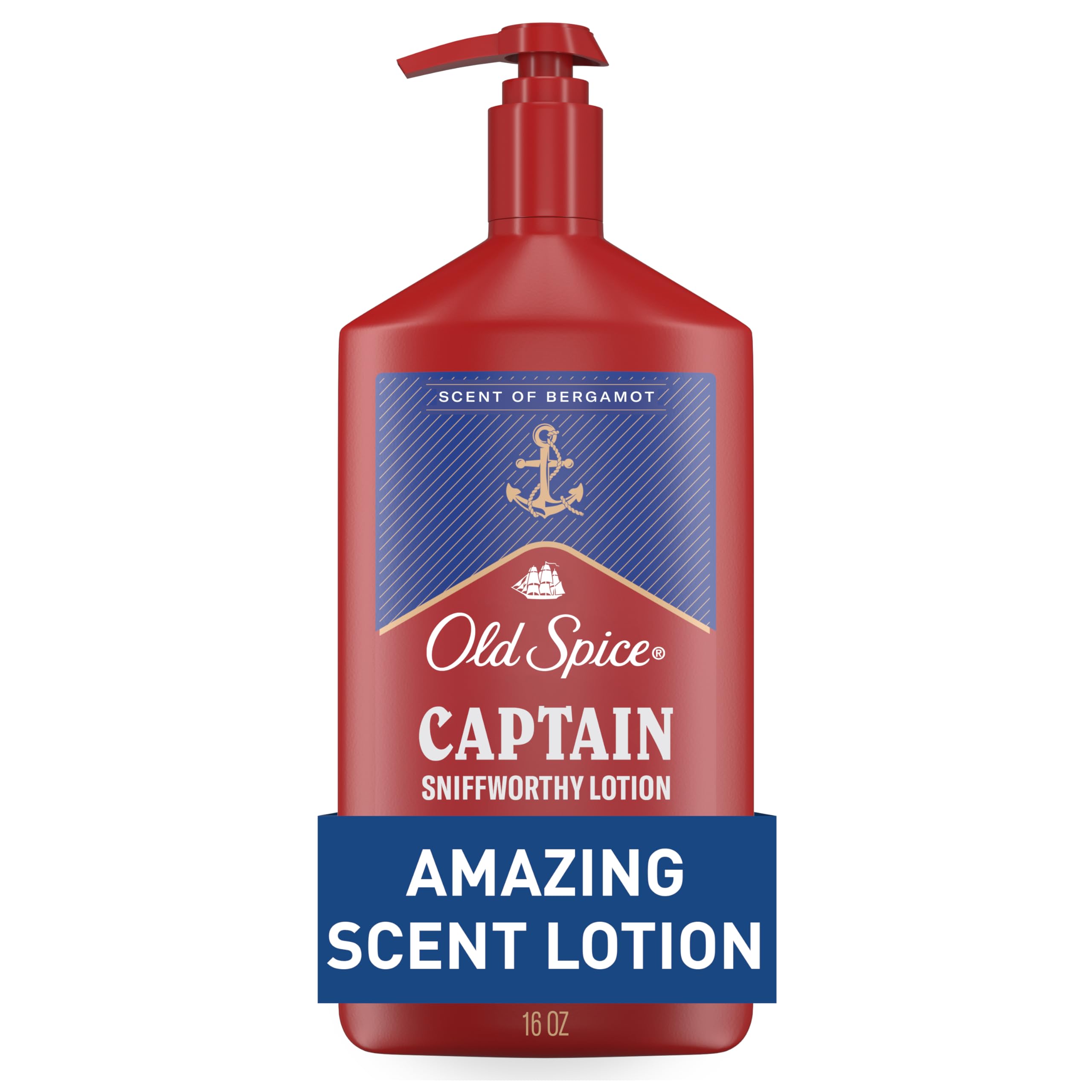 Old Spice Captain daily hydration bottle pump delivers all-day moisture.