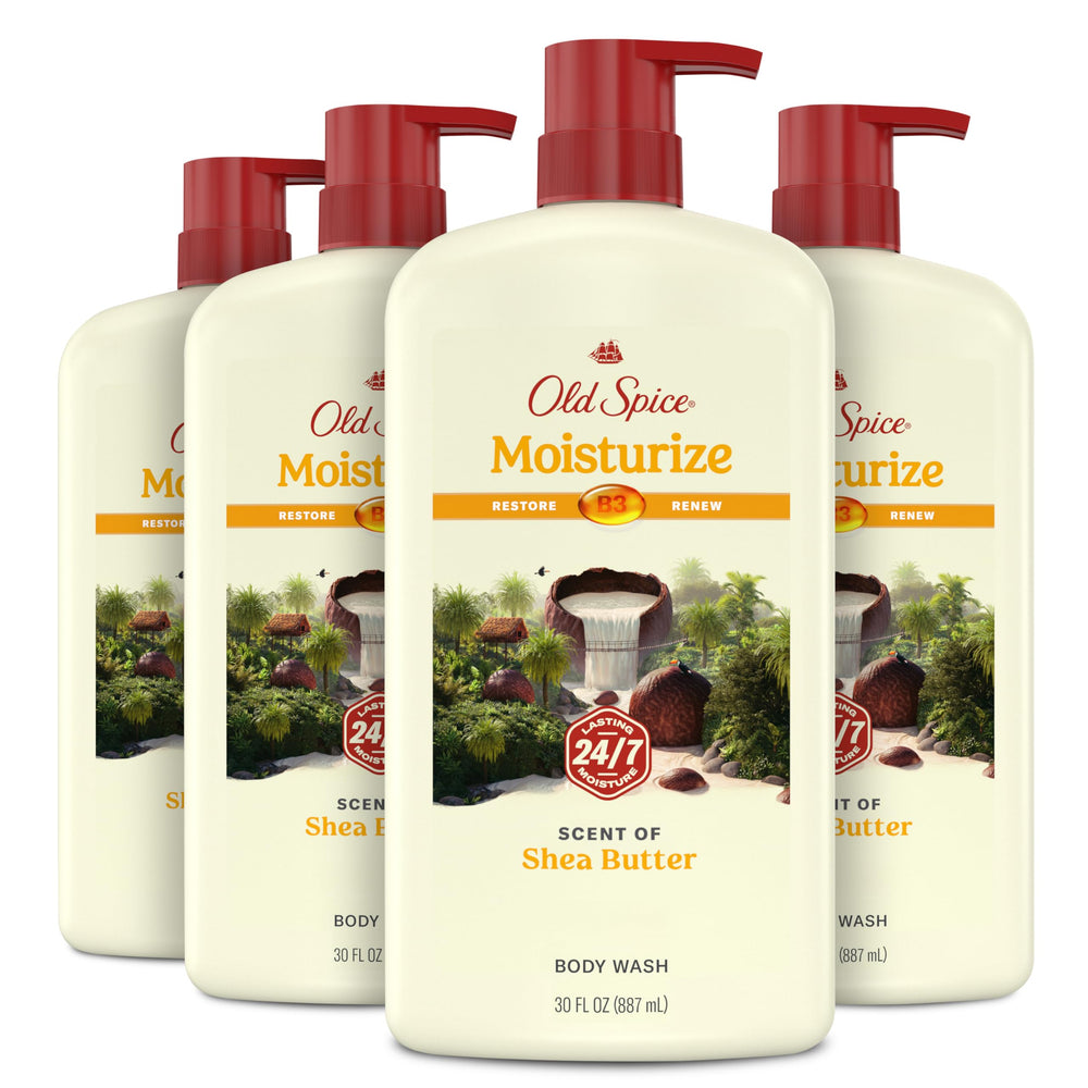 Old Spice cleansing body wash bottle—refreshing daily hydration for skin