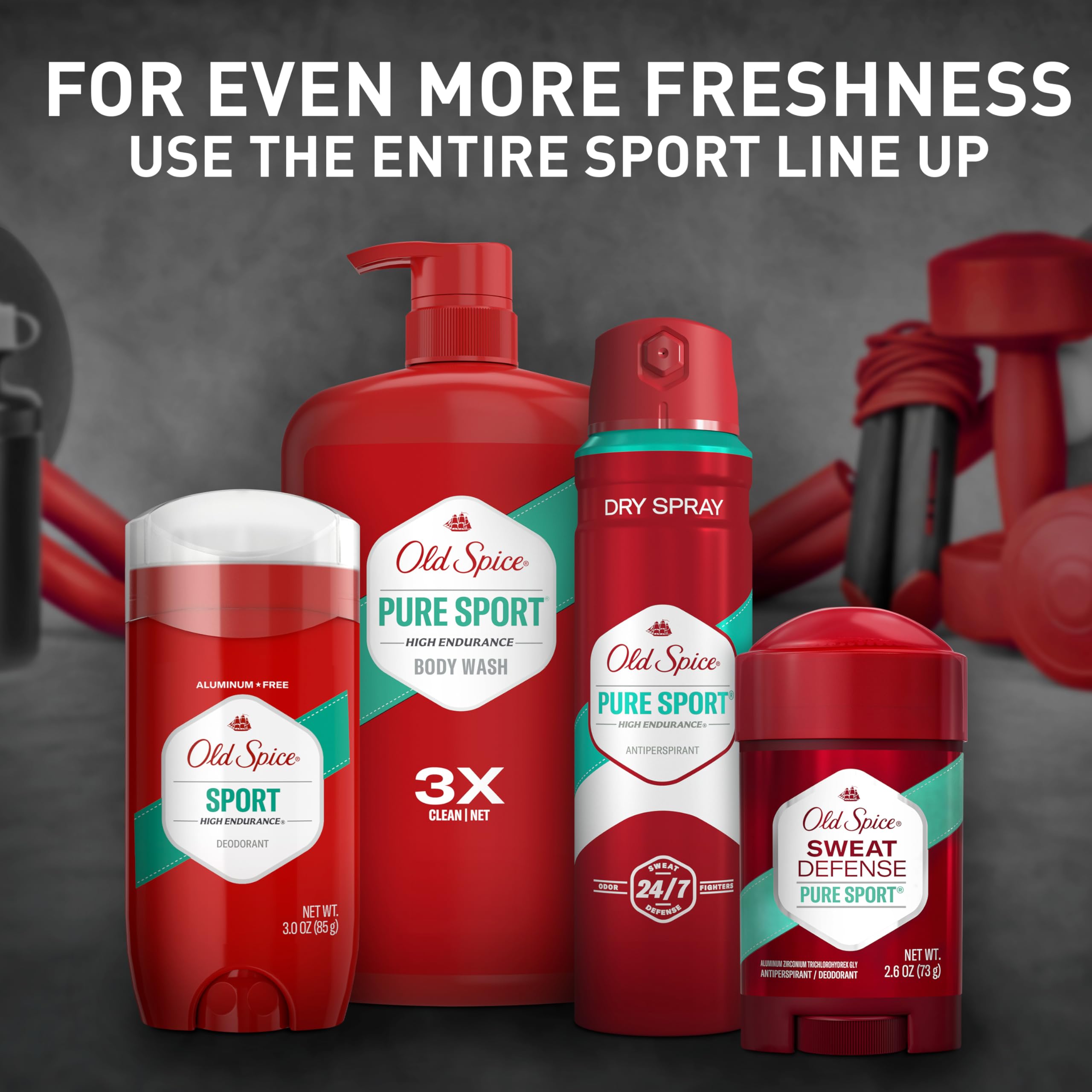 Old Spice clear-application formula close-up emphasizes no white marks.