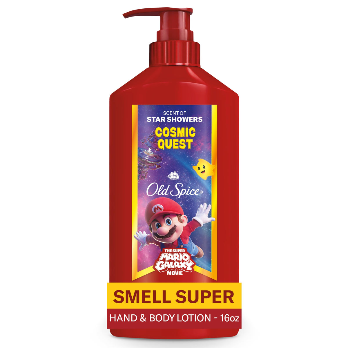 Old Spice Cosmic Quest bottle with pump delivers lightweight hydration for daily use
