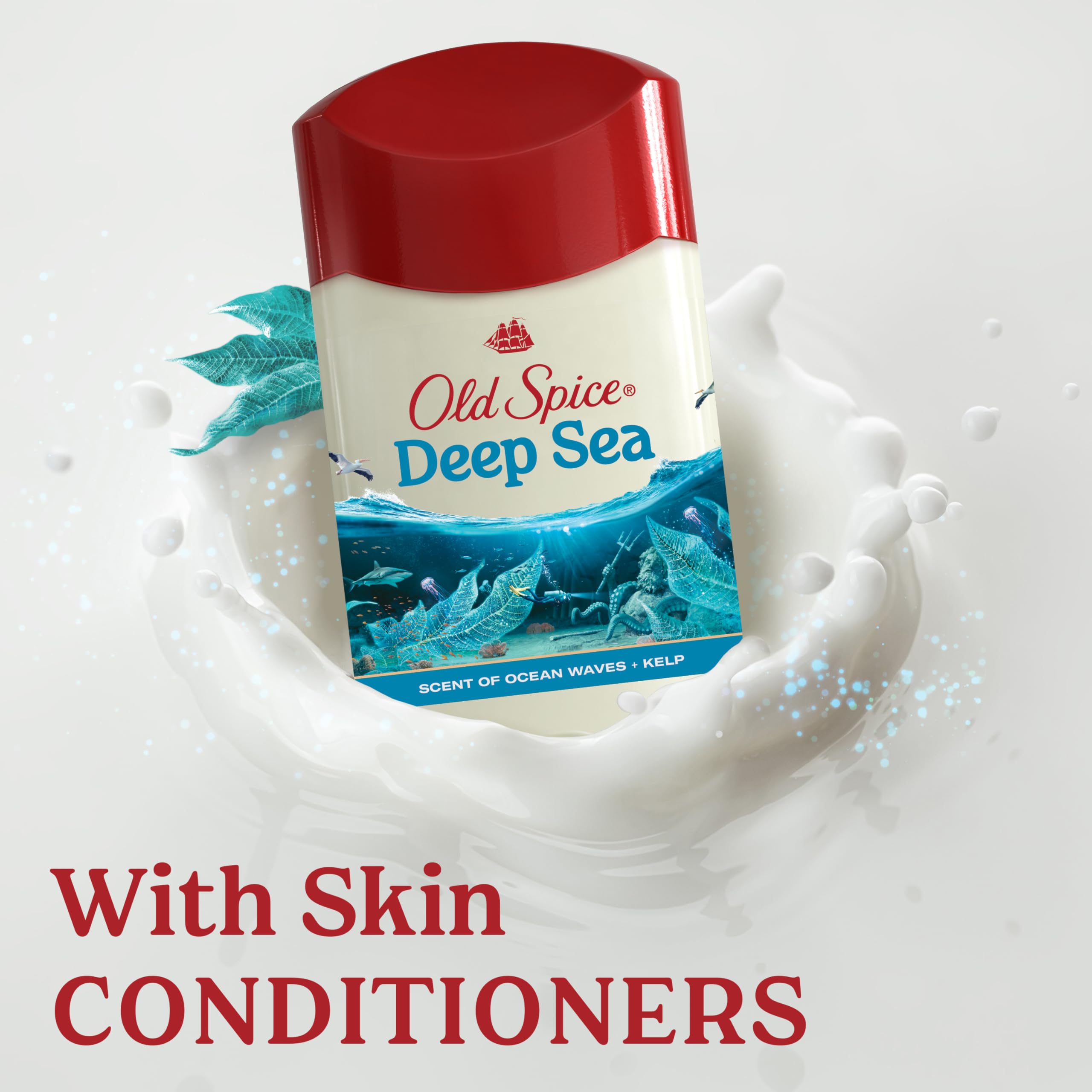 Old Spice Deep Sea kelp detail showcases fresh sea forward notes