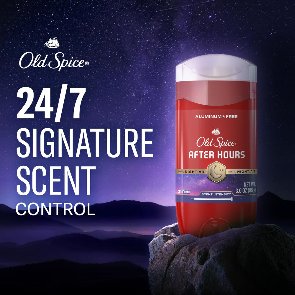 Old Spice underarm swipe for long-lasting freshness.
