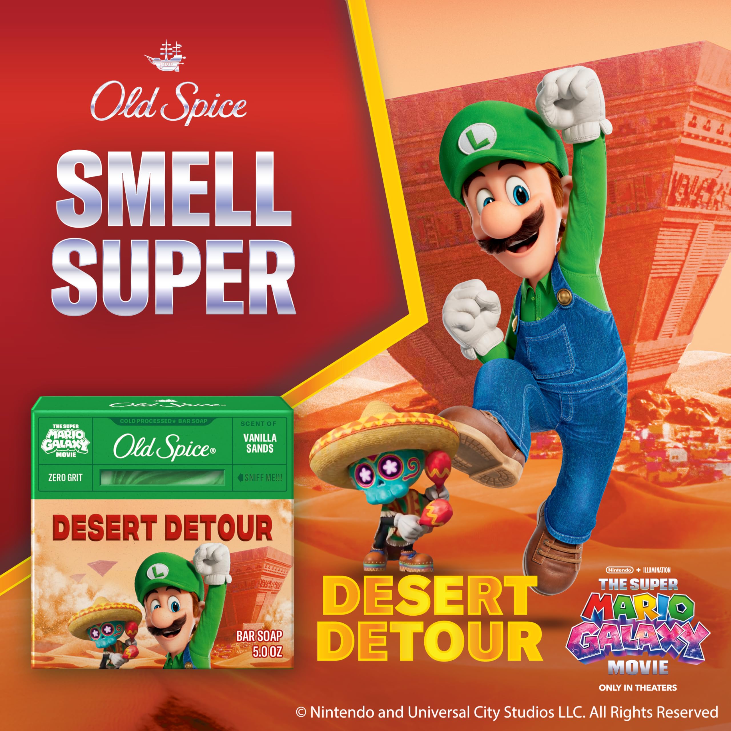 Old Spice Desert Detour bar soap close-up shows natural oils for nourishing cleanse.