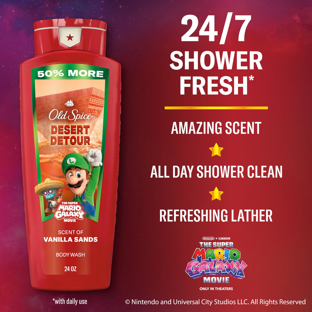 Old Spice Desert Detour foamy lather showcasing rich cleansing.
