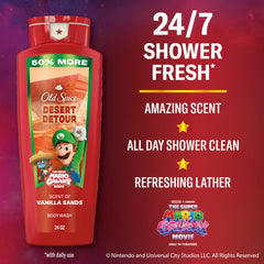 Old Spice Desert Detour foamy lather showcasing rich cleansing.