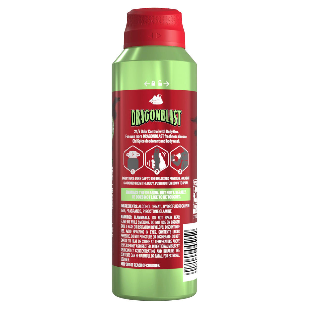 Old Spice Dragonblast on-the-go pack image suggests easy travel and daily use.