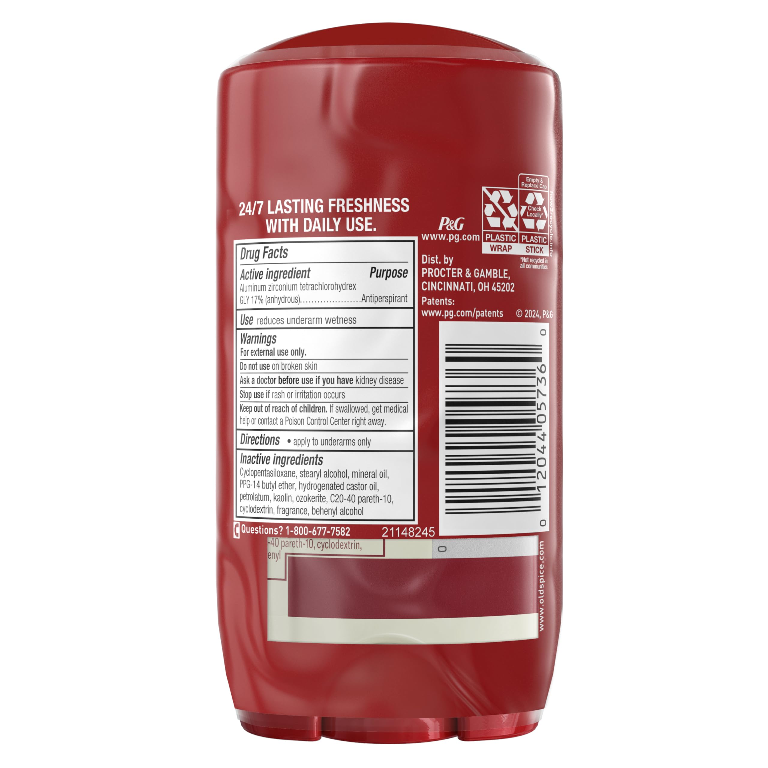 Old Spice Dry Feel 2-pack display for everyday protection